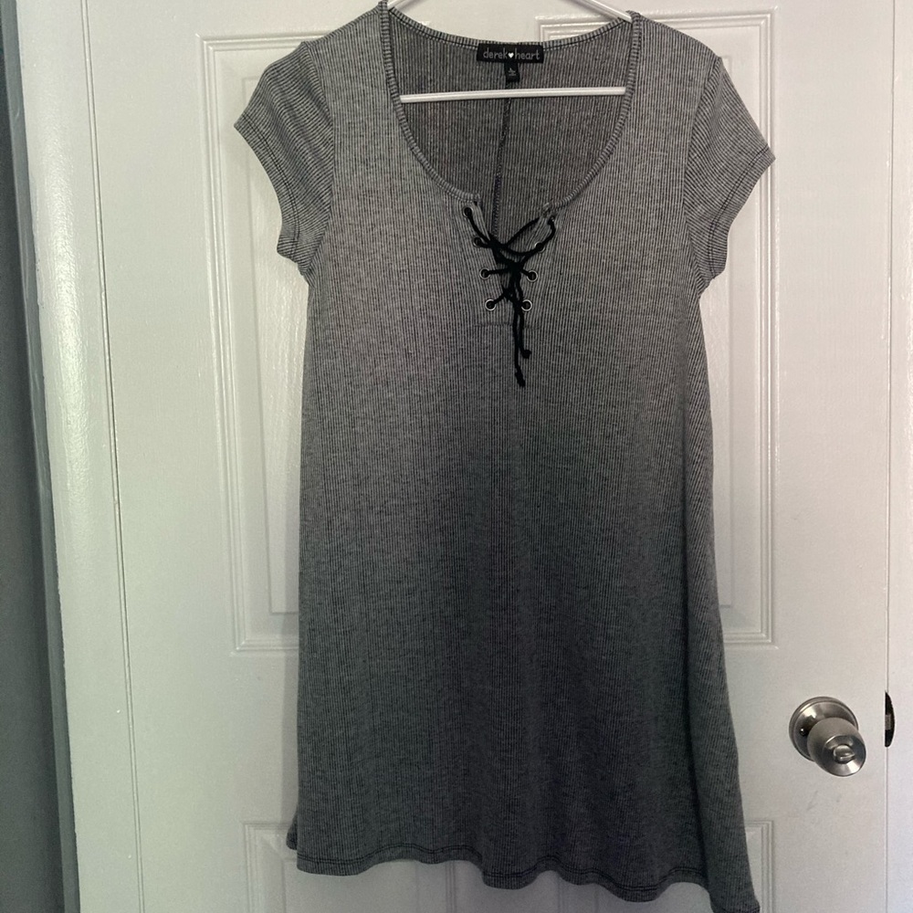 Lace front dress